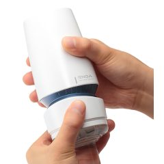 TENGA Aero - super sací ústa masturbátor (bílo-modrý)