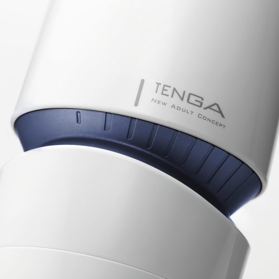 TENGA Aero - super sací ústa masturbátor (bílo-modrý)