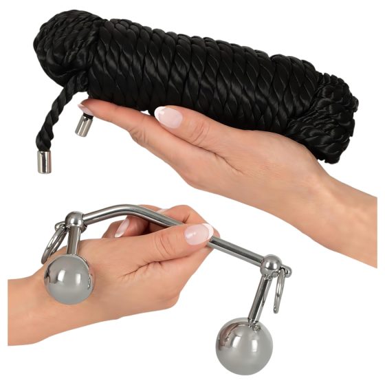You2Toys Bondage anální kolík (149g) + BDSM lano (10m)