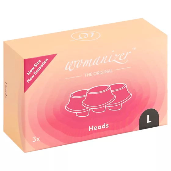 Womanizer - sada náhradních sacích nástavců - velké - černé (3 ks)