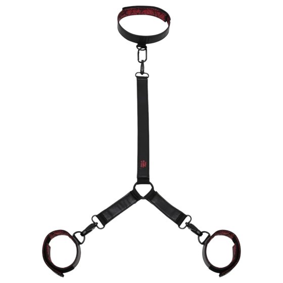 Padesát odstínů šedi - nákrční sada (černá-červená)