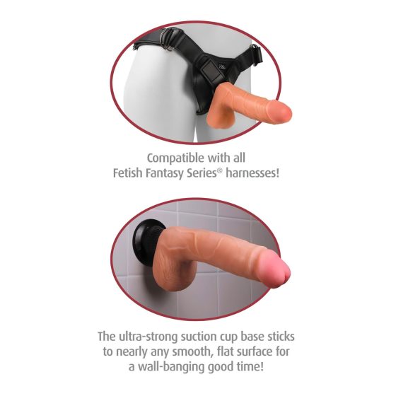 Real Feel Deluxe No.12 - varlatový, realistický vibrátor (přírodní)