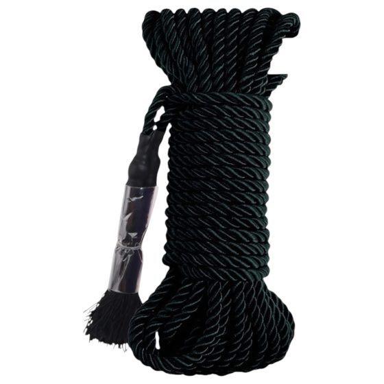 Fetish hedvábné lano - Shibari provaz - 10m (černé)
