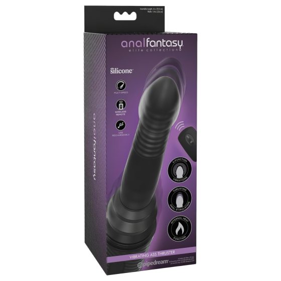 Analfantasy Anální Posunovač - černý anální vibrátor