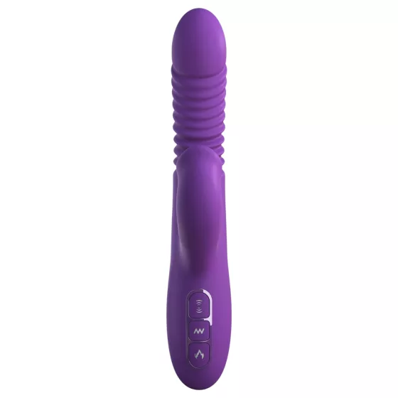 Fantasy For Her - 3v1 přirážející vibrátor s funkcí ohřívání (fialový)
