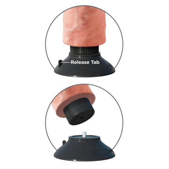 King Cock 9 - ohebný vibrátor s přísavkou (26 cm) - tělový