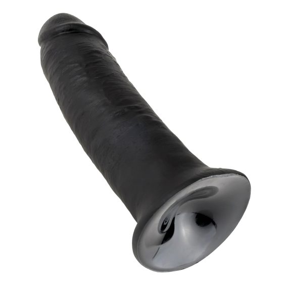 King Cock 10 - přísavný dildo (25 cm) - černý