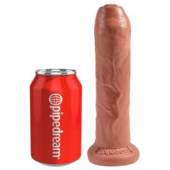   King Cock 7 - realistické dildo (18 cm) - tmavě přírodní