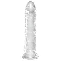 King Cock Clear 8 - přísavkový, velký dildo (20 cm)