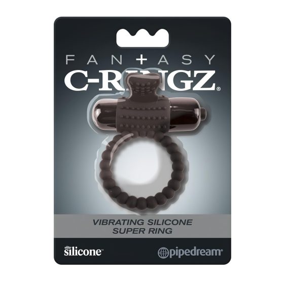 Pipedream Fantasy C-Ringz - vibrační erekční kroužek (černý)