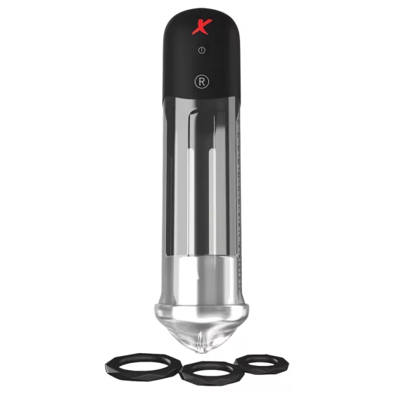 PDX Blowjob - automatická pumpa na penis s ústy - černá