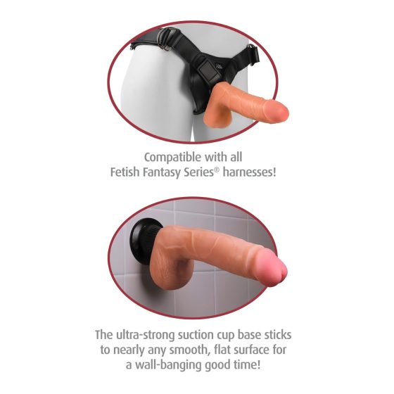 Real Feel Deluxe No.1 - varlatový, realistický vibrátor (přírodní)