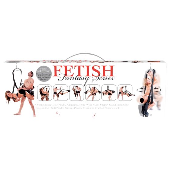 Fetish Fantasy - Sexuální houpačka s 360° otáčením (černá)