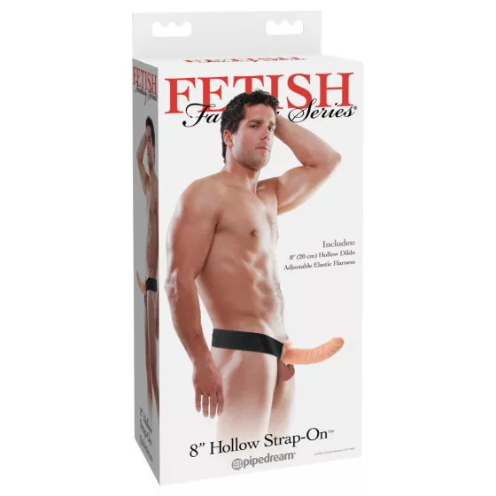 Fetish Fantasy - připínací duté dildo (tělové barvy)