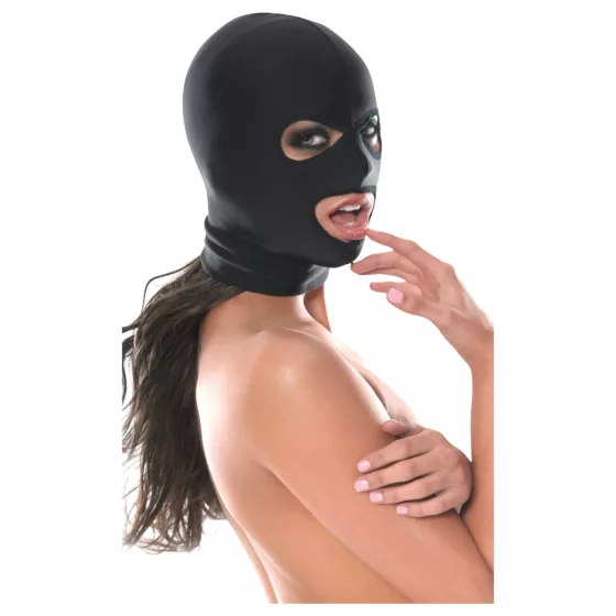 Fetish Fantasy - bondážní kukla na orální sex (černá)