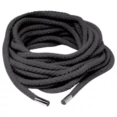  Fetish Silk Rope - hedvábné shibari bondage lano (10 m, černé)