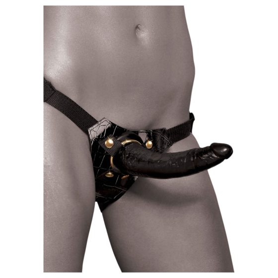 Fetish Fantasy - postroj pro připínací pomůcky (černý)