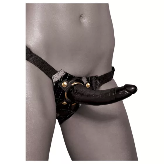 Fetish Fantasy - postroj pro připínací pomůcky - černý