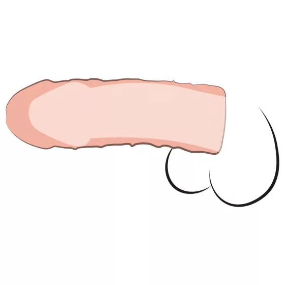 Pipedream - X-TENSION Perfect 1 - realistický návlek na penis (17,7 cm, tělová barva)