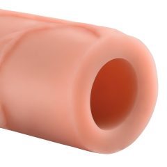   X-TENSION Mega 1 - realistický návlek na penis (17,7 cm) - přírodní