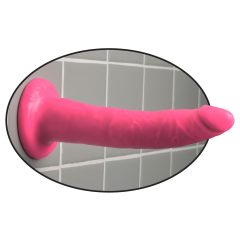   Dillio 7 - přísavkový realistický dildo (18 cm) - růžový