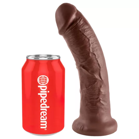 King Cock - realistický dildo 20 cm - hnědý