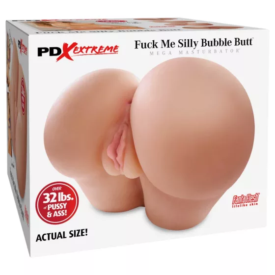 Pipedream - Fuck Me Silly Bubble Butt - masturbátor ve tvaru zadečku (tělové barvy)
