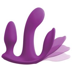   3Some total ecstasy - akumulátorový, bezdrátový trojitý vibrátor (fialový)