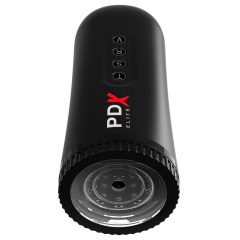 PDX Moto Blower - sací, vibrační masturbátor (černý)