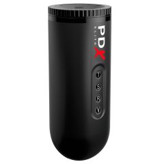 PDX Moto Blower - sací, vibrační masturbátor (černý)