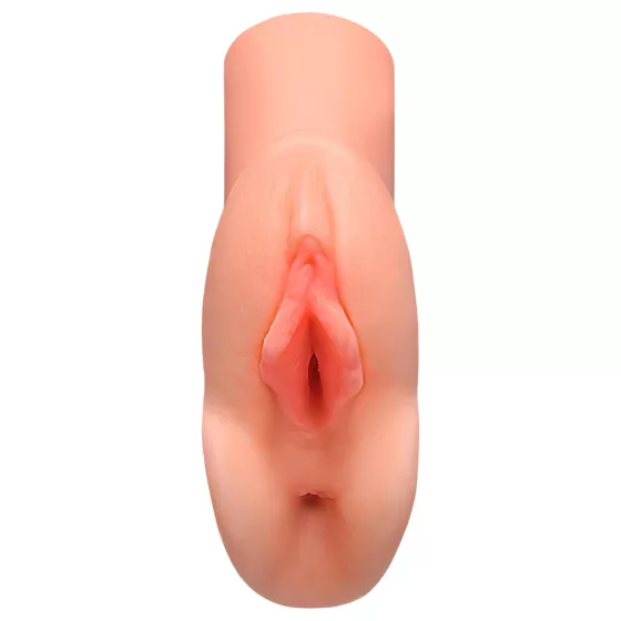 PDX - 2v1 realistický masturbátor - oboustranný silikon naturní barva
