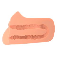   PDX Vyberte si potěšení - 2v1 realistický masturbátor (přírodní)