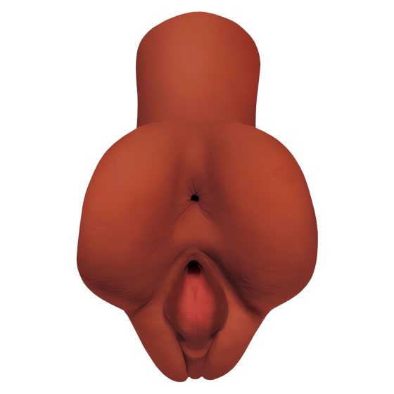 PDX Vyberte si Potešení - 2v1 realistický masturbátor (hnědý)