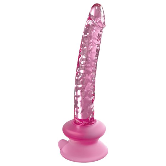 Icicles No. 86 - skleněné dildo ve tvaru penisu - růžové