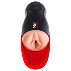   PDX Elite Fuck-O-Matic - akumulátorový, sací umělá vagína masturbátor