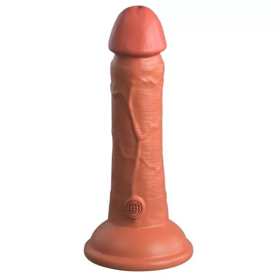 King Cock Elite 6 - realistické dildo s přísavkou - tmavé - 15 cm