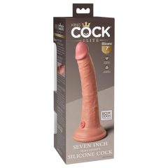   King Cock Elite 7 - přísavkový, realistický dildo (18 cm) - tělový