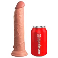   King Cock Elite 9 - přísavkový, realistický dildo (23cm) - přírodní