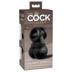   / King Cock Elite Crown Jewels - přísavka pro umělý penis (černá)