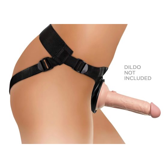 King Cock Elite Beginner's - připínací dildo (černé)