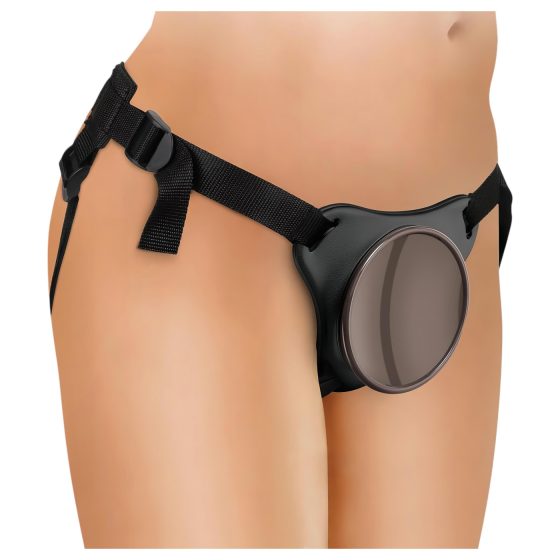 King Cock Elite Comfy Body Dock - připevnitelný postroj (hnědý)