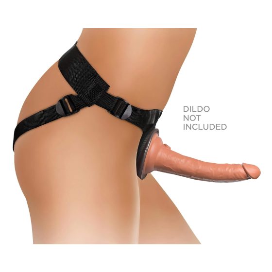 King Cock Elite Comfy Body Dock - připevnitelný postroj (hnědý)