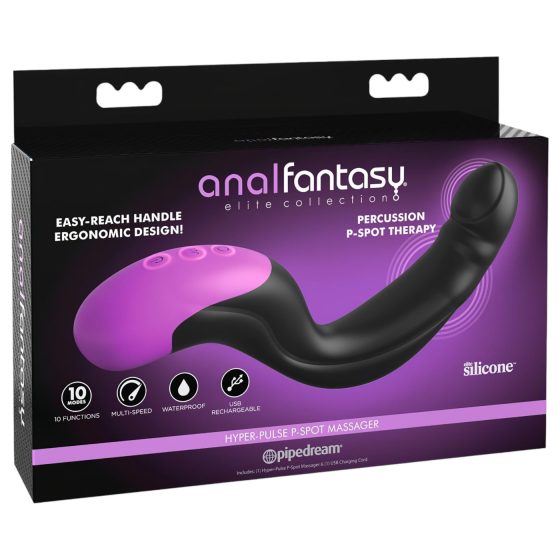 Anal Fantasy - pulzující prostatický vibrátor (černý)
