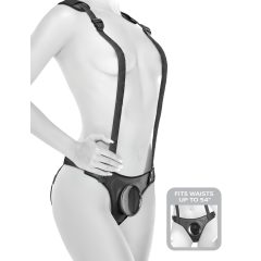   Body Dock - připínací spodní prádlo s ramínky (černé)