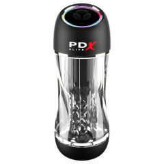PDX ViewTube Pro - sání-vibrační masturbátor (černý)