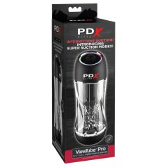 PDX ViewTube Pro - sání-vibrační masturbátor (černý)