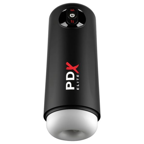 PDX Elite Moto Milker - pulzační vibrační masturbátor (černý)