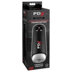   PDX Elite Moto Milker - pulzační vibrační masturbátor (černý)