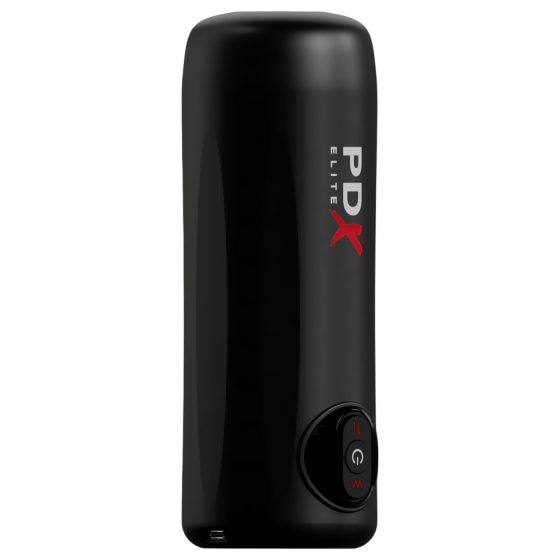 PDX Elite Moto Milker - pulzační vibrační masturbátor (černý)
