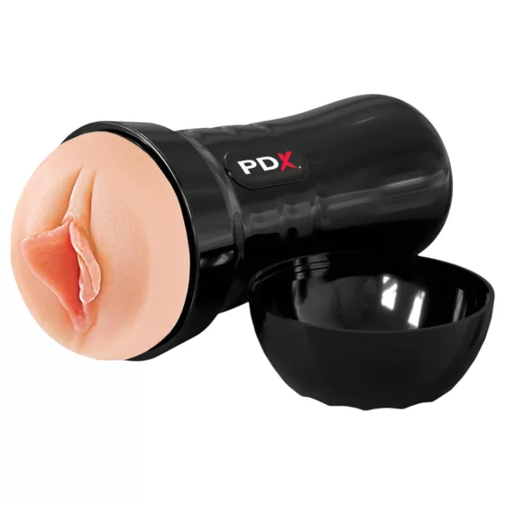 PDX - Wet Pussies Super Luscious Lips - realistická umělá vagína (tělová barva)